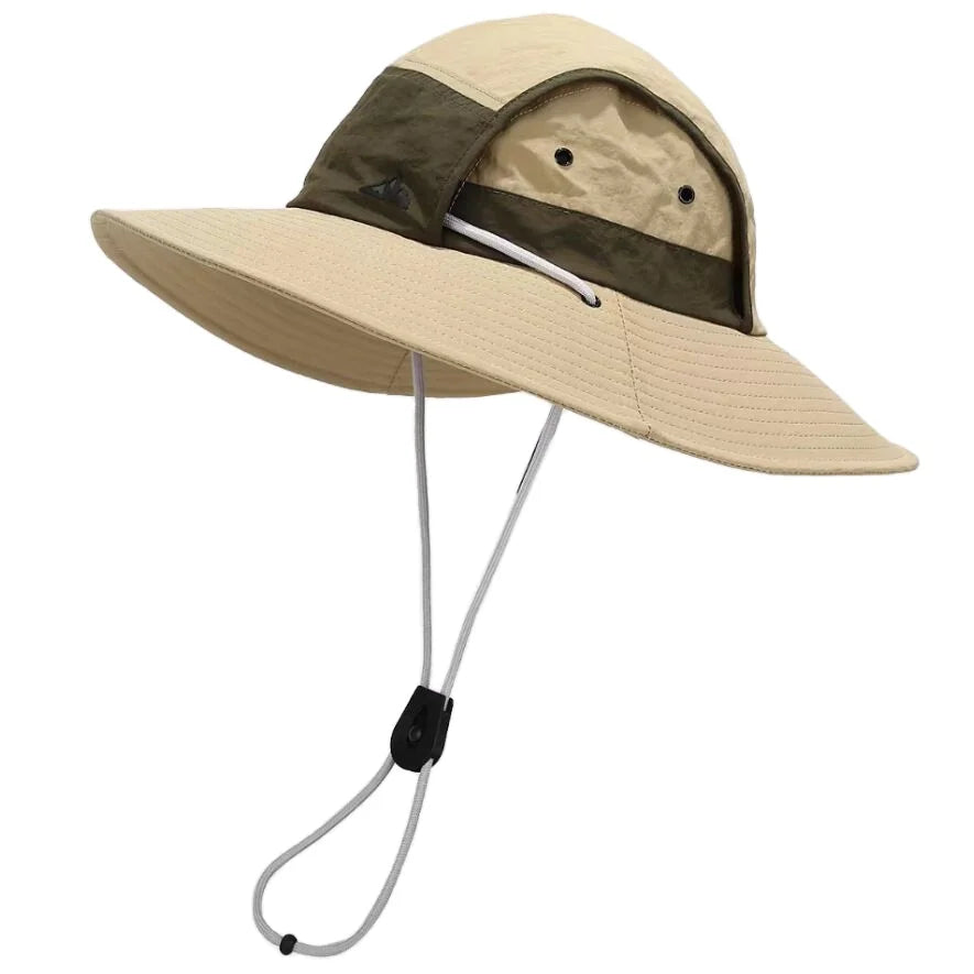 UPF50+ Wide Brim Bucket Hat for Men Women UV Protection Summer Outdoor Hiking Packable Beach Sun Hat