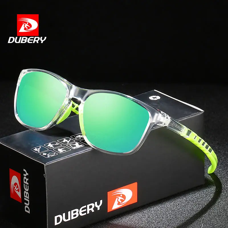 D202 New Arrival Dubery Outdoor Sports Sunglasses Factory Colorful square Frame Custom logo Polarized Shades Sunglasses