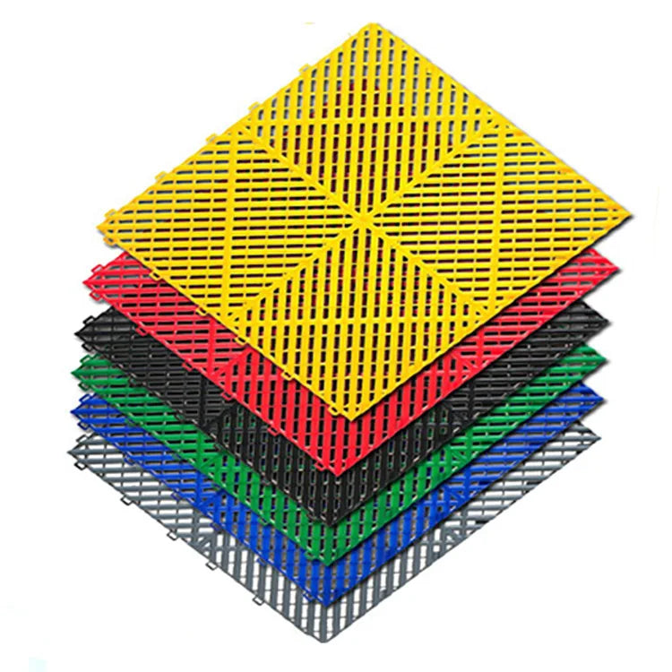 Durable Movable Floor PP PVC Interlocking Garage Floor Tiles Designer PVC Garage Floor Slab