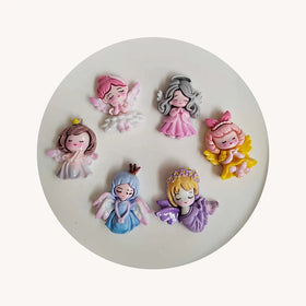 Lovely Resin Angel Girl Cartoon Flatback Cabochon Scrapbook Figurine 20pcs DIY Accessory Home Decor Craft