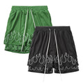 Men's Custom Printed Sports Mesh Shorts Casual Workout Fitness Athletic Jogger Gym Wear Board Shorts for Basketball Running