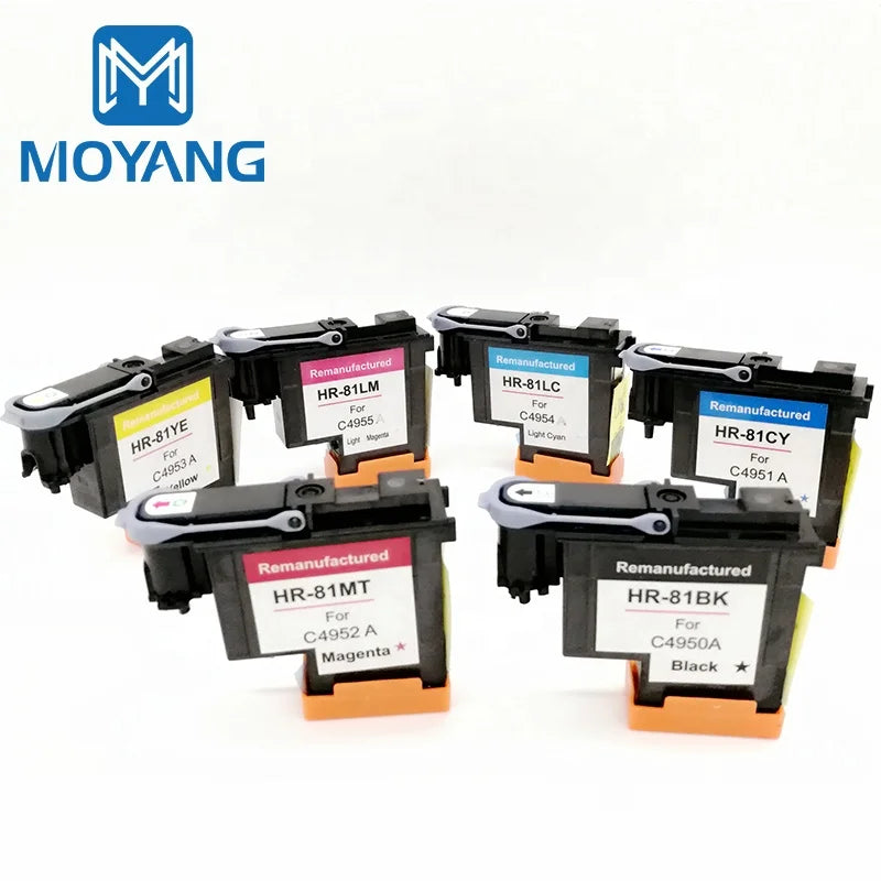 MoYang Print Head for HP81 Printhead Used for HP Designjet 81 5000 5000PS 5500 5500PS Printer C4950A C4951A C4952A C4953A C4954A