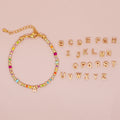 Go2boho Beaded Bracelets Handmade Copper Bead Multicolor Seed Stacking Pendant Letters Custom Festival Jewelry for Women Men