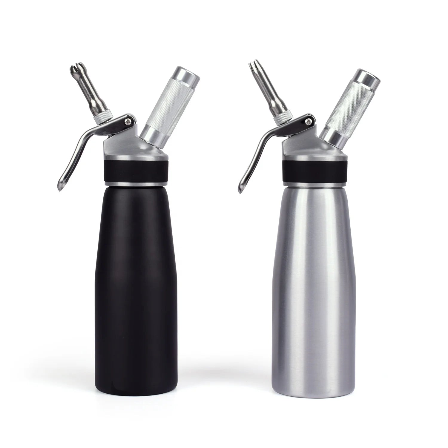 Factory Customization Aluminum 500ml Cream Whipper with Anti-Slip Silicon Grip