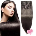 EB Wholesale Top Natural Silky Straight Remy Blonde Brown 100% Brazilian Human Clip-in Extensions for White Women