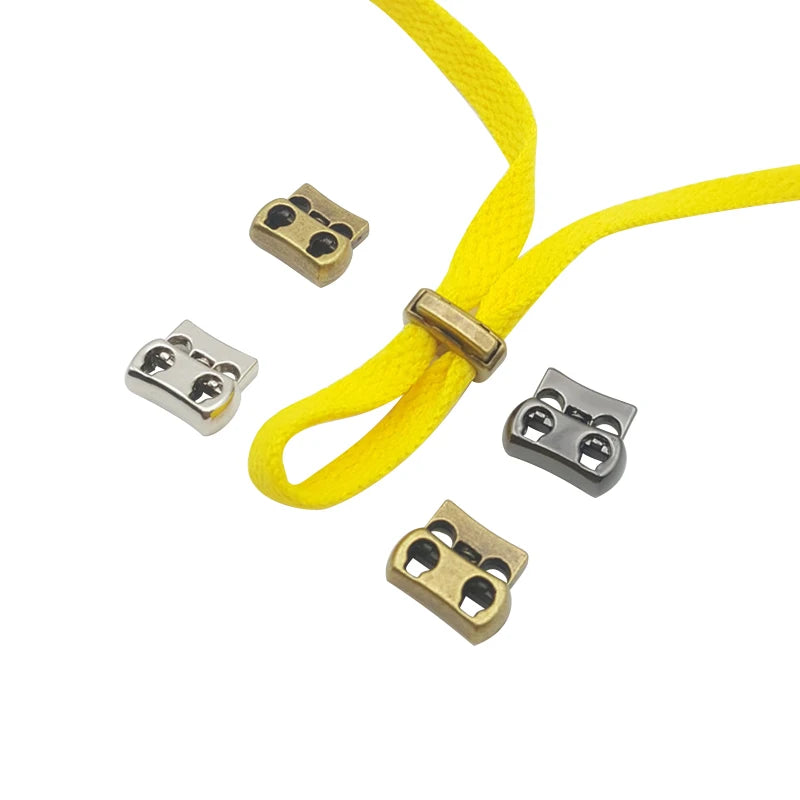 Hot Sale Pig Nose Metal Elastic Toggle Stopper Adjustable Cord Lock Stopper Drawstring Buckle for Pants