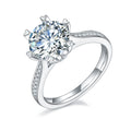 Wish Jewelry China Manufacturer Eternity Beautiful Moissanite Ring European Ins Moissanite Jewelry Rings for Unique Design
