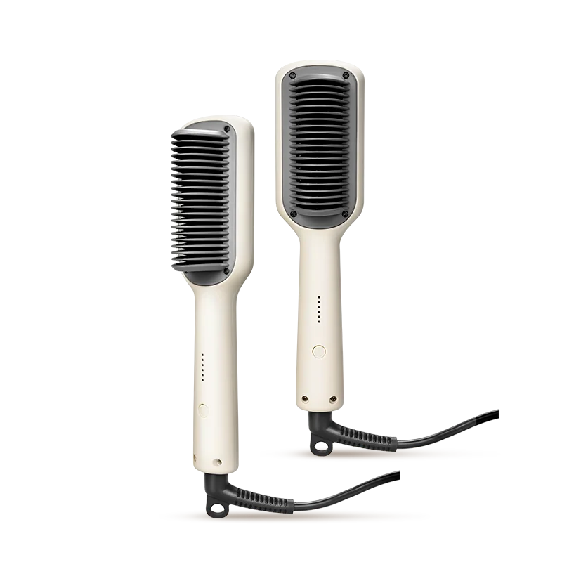 Professional Home Use Hair Straightener Comb PTC Ceramic Fast Heating High Power Electric Flat Iron Hair Straightener Brush