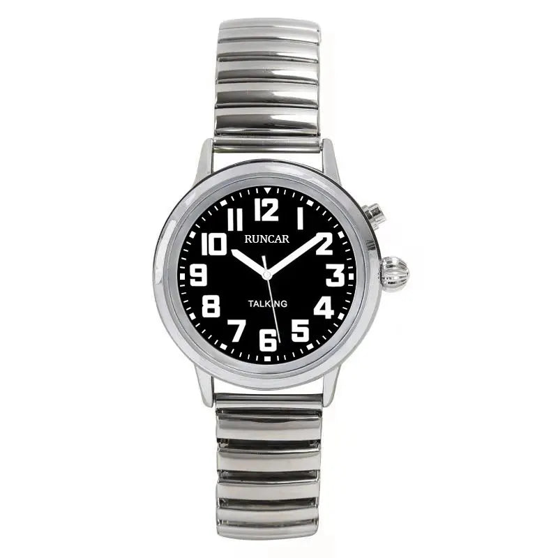 Talking Watch With Large Numbers and Expandable Strap Self-Setting for Visually Impaired Blind or Elder People