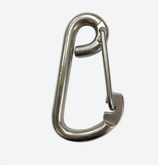 Plain Finish Screw Locking Mountain Buckle With Eye Slip Hook for Climbing and Industrial Usage