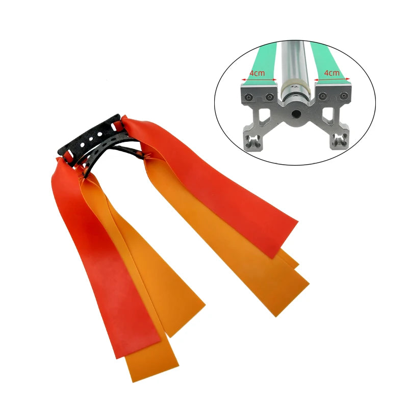 China Manufacturer Hunting Slingshot Special Accessories Flat Rubber Band Strong Elastic Durable