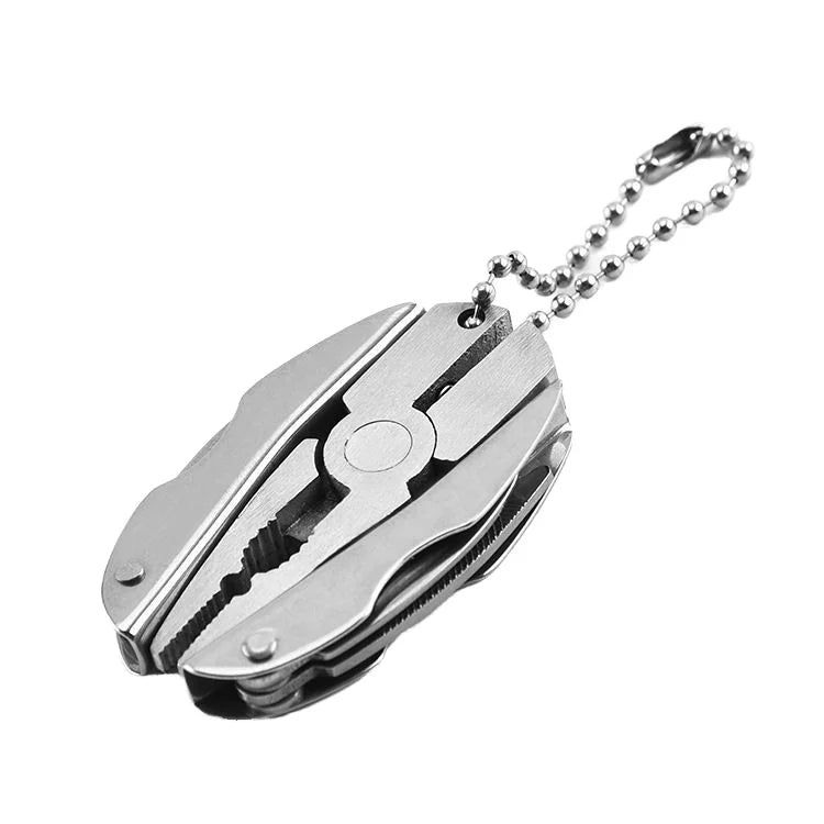 5 in 1 Stainless Steel Mini Multi-Function Tool Pliers Keychain Customizable OEM EDC Key Chain Mini Multitool Pliers