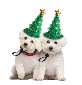 Wholesale Hot Christmas Tree Party Star Hat for Pet Dog Cat