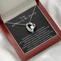 SC Dropshipping Delicate Zircon Heart Pendant Necklace Unique Birthday Gift to Mother Diamond Heart Necklace with Wooden Box