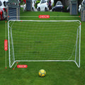 Professional Design Durable Detachable Frame Outdoor Training Target Portable White Metal Soccer Goal with Football Net