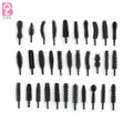 Beiqili 10000PCS Eco-friendly Reusable Silicone Mascara Brush Head Top Combs for Eyelash Wand Makeup Tools Black/Customized