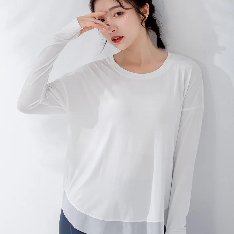 Women's Autumn and Winter Sports Jacket Lightweight Breathable Quick Dry Anti-Bacterial 100% Polyester Long Sleeve for Running
