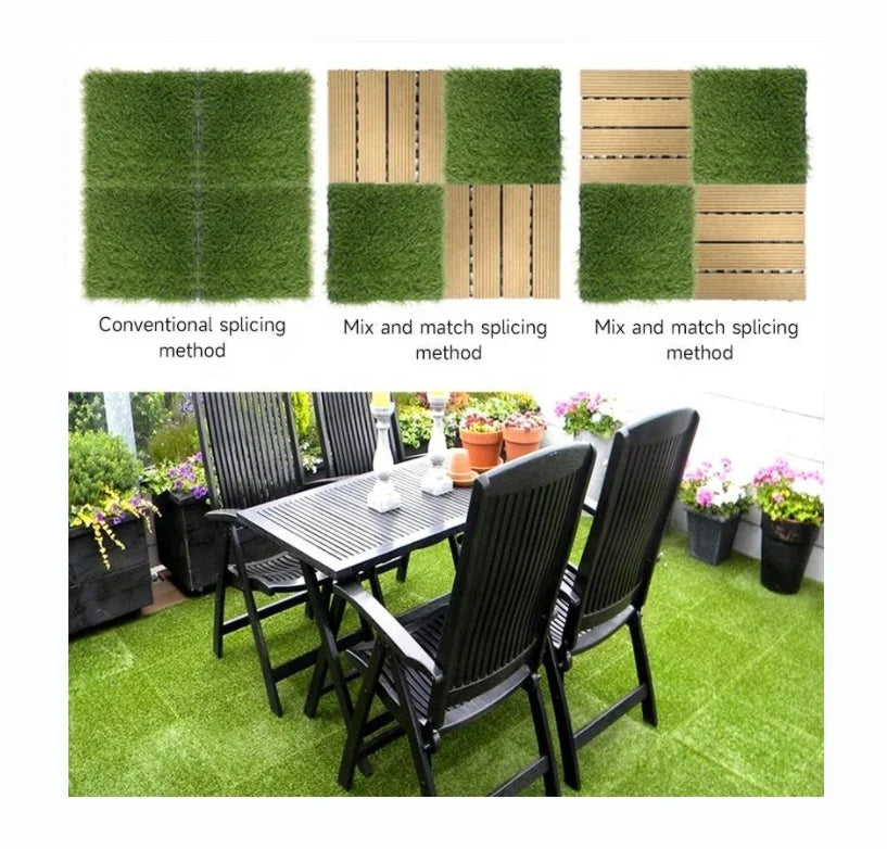 30*30cm Natural Simulation Fakegrass Lawn Carpet Wall Turf & Sports Flooring Artificial Grass for Garden