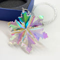Shining Star K9 Crystal Snowflake Ornament for Christmas Gift or Wedding for Car Mirror Hanging Decor