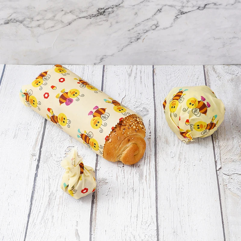 Reusable Beeswax Wrap Paper 100% Cotton for Bees Wax Wraps Kitchen