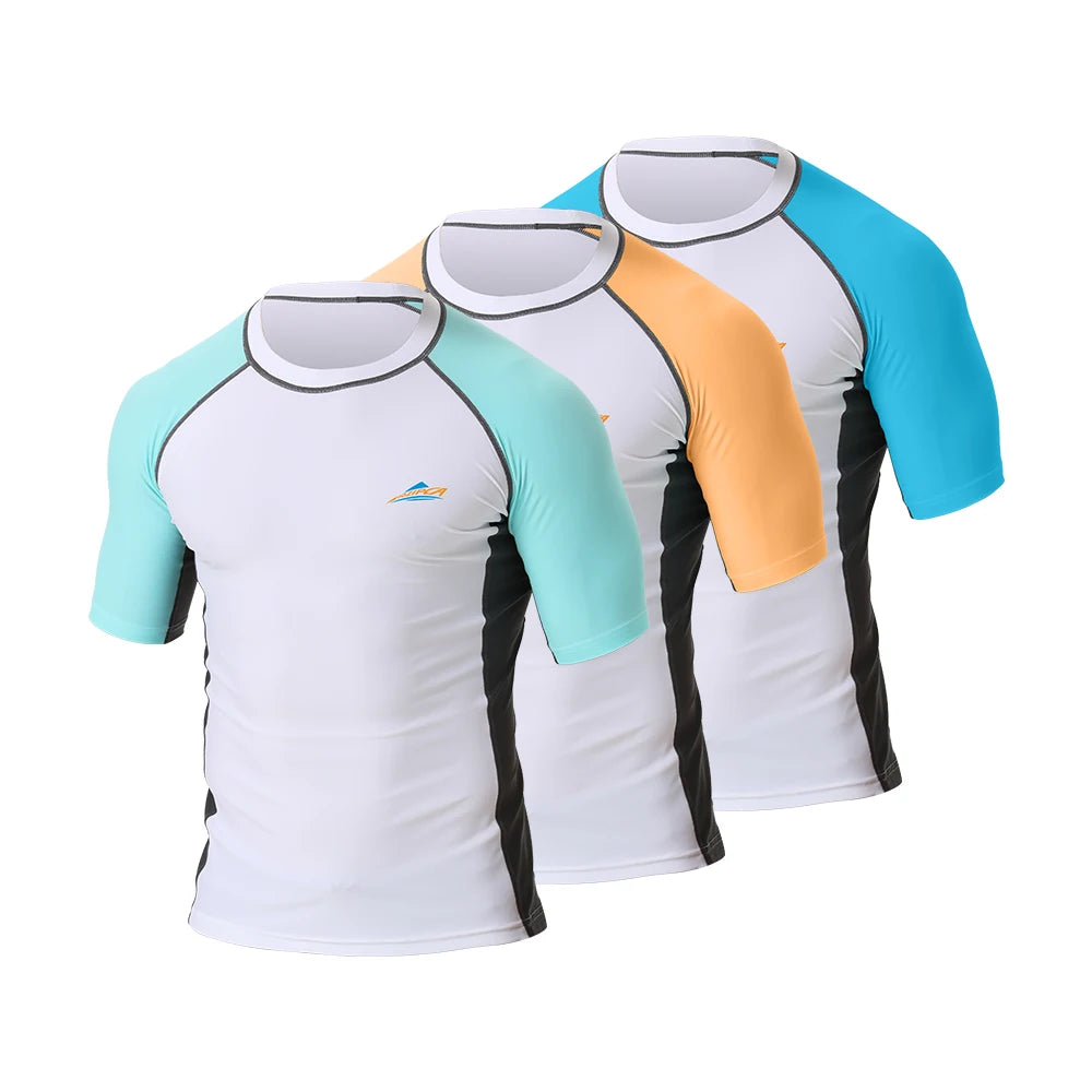 Custom Short Sleeve Running Compression T Shirt High-elastic Quick Dry Rash Guard Spandex SportsT-Shirt for Men