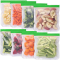 Food Grade BPA Free Silicone PEVA Reusable Food Storage Freezer Fruit Sandwich Snack  Bag for Kids
