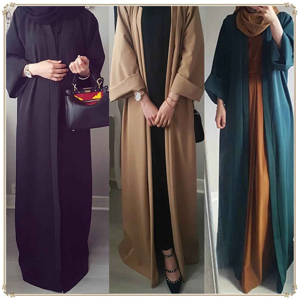 DEMU 2024 New Party Women's Abaya Coat Long Skirt Women's Dubai Cardigan Robe Factory Direct Sale