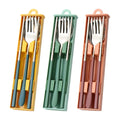 New Arrival Flatware Set Travel Utensil Reusable Cutlery Wholesale Spoon Fork for Camping Hiking