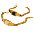 N&S Europe United States Luxury 18K Gold Stainless Steel Joker Watch Bracelet Cross-Border Fashion Chain Link Black White
