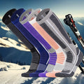 Wholesale Winter Thick Terry Warm Snowboard Socks Women Men Knee High Merino Wool Thermal Ski Hiking Socks