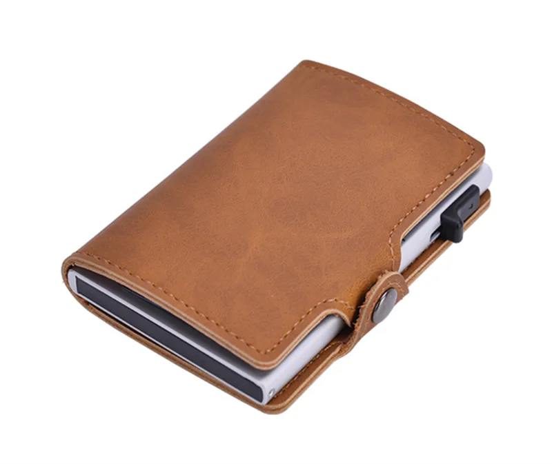Hot Sale Men's Slim Bifold RFID Wallet PU Leather Pop-Up Card Holder Money Clip Hot Selling Accessory