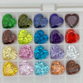 HQ Gesm Machine Cut 3x3 5x5 8x8 10x10mm White Green Yellow Tanzanite Coffee 5A Heart Cubic Zirconia Stone for Sale