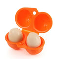 IRONDONKEY 2-Grid Shockproof Egg Boxes Outdoor BBQ Egg Storage Box Picnic Portable Plastic Box
