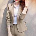 S-5XL Professional Suit Female Business Temperament Formal Dress Long-sleeved Single-row Two-button Suit Office Overalls Suit