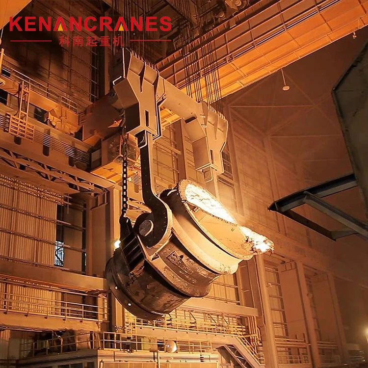 Steel Mill QDY Ladle Double Hook Bridge Crane for Molten Metal Transfer
