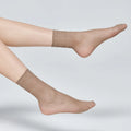 2023 Summer Sexy Transparent Silk Nylon Women's Socks Fishnet Thin Sheer Socks