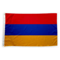 Fast Delivery Custom Double Side 90*150cm 100% Polyester High Quality National Flag With Brass Armenia Flag