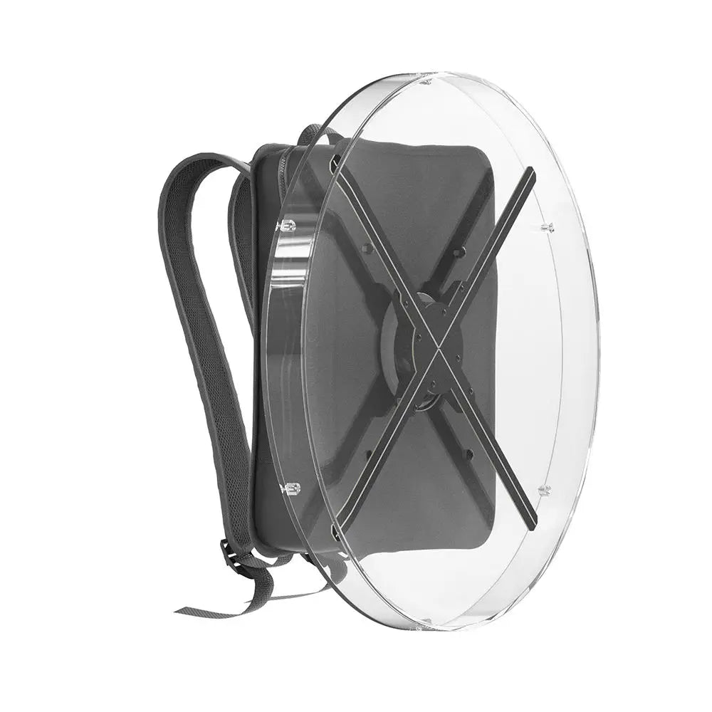Fast Delivery Advertising LED Backpack Fan 65cm 3d Hologram Projector Remote Control Attractive 3D Holographic Display Backpack