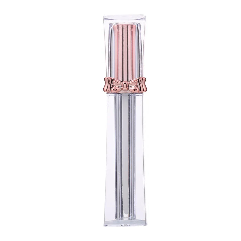 Custom Cylinder 3ml Lipgloss Tube Empty Transparent 5ml Liquid Lipstick Container with Applicator and Wand Lip Gloss Tubes