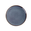 Custom Design 12 Inch Restaurant Dishes Blue Round Porcelain Dinner Plates Set Nordic Ceramic Plate
