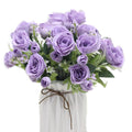 Rich Lavender Silk Artistic Bouquets for Christmas Home Decor-Directly Provided by Manufacturer