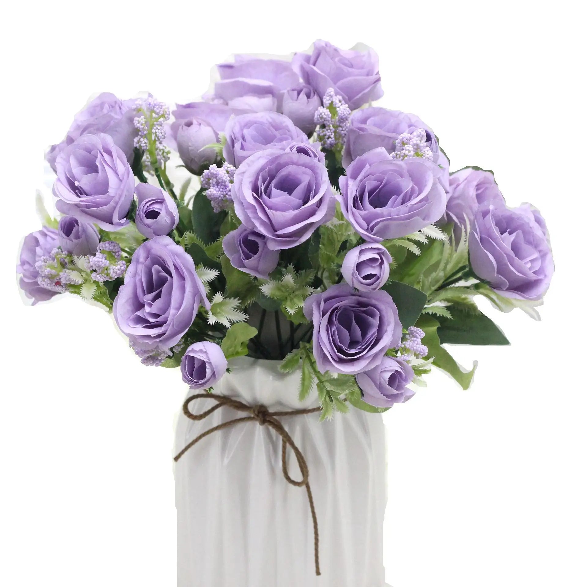 Rich Lavender Silk Artistic Bouquets for Christmas Home Decor-Directly Provided by Manufacturer