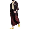 Islam Kaftan Muslim Men Clothing Moroccan Caftan Hand Embroidered Loose and Breathable Djellaba Abaya Thobe