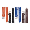 Custom Luxury Leather Strap with 18MM 20MM 22MM Stainless Steel Buckle for Wrist Watch Bands