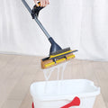Super Water Absorbing Telescopic Floor Cleaning PVA Sponge Roller Mop with Brush