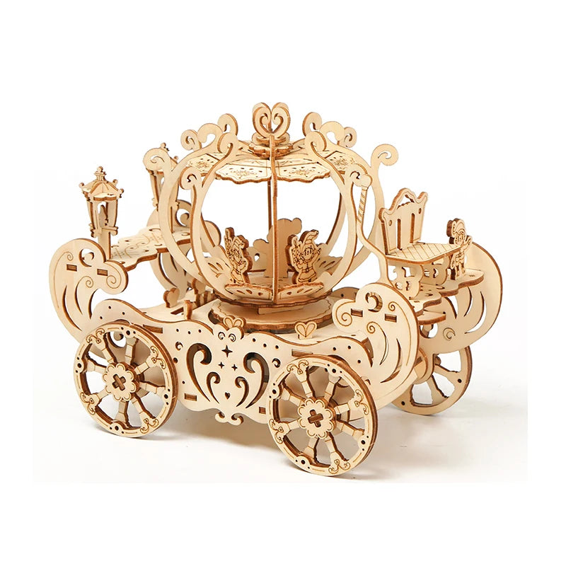 Wholesale Assembly Wooden Puzzle 3d Model Educational Assembling Wooden Stereo Craft Puzzle