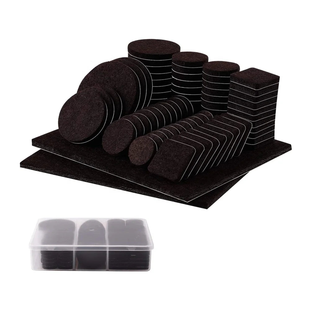 140 Pcs Self Adhesive Furniture Felt Pads Floor Protector Chair Pads for Furniture Feet