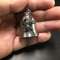 Stainless Steel Brass Guardian Bell Motorcycle Sugar Skull Guardian Bell Motorcycle Gremlin Customized Black Motorcycle Bells