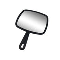 Professional Collection Extra Large Distortion-Free Hand Mirror with Black Handle Multi-Purpose Makeup Desktop Mirror