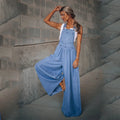 New Arrivals Women's Loose Trousers Jumpsuit Blue Jeans Suspenders Trousers Jumpsuit